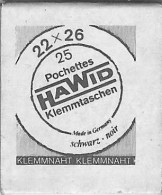 Hawid - Pochettes 22x26 Fond Noir (paquet De 25) - Bandes Cristal