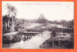 33140 /   DAHOMEY Colonie Française ◉ Afrique Occidentale (•◡•) Equipe Travailleurs Indigenes Construction Route 1905s - Dahomey