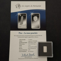 LINGOT 2.5g ARGENT 999‰ BE / PISE LA TOUR PENCHEE HALF DOLLAR 2016 SALOMON ISLANDS - Salomon