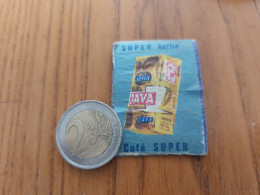 Ancienne étiquette Boîte D'allumettes Belgique "CAFE SUPER JAVA" - Matchbox Labels