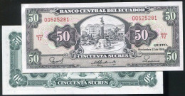 Ecuador , P122a , 50-SUR. , 1988.11.22 UNC - Ecuador