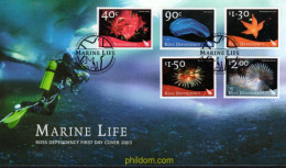 715682 MNH NUEVA ZELANDA. Dependencia Ross 2003 FAUNA MARINA - Neufs