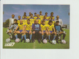 SOCHAUX 25 DOUBS-FOOTBALL FC SOCHAUX MONTBELIARD(1985 ?) -CARTE PUB PEU COURANTE(LIGNE 7-UHLSORT) - Sochaux