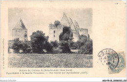 AGOP8-0663-18 - DUN-SUR-AURON - Cher - Ruines Du Chateau Du Bois-sir-amé - Face Nord - Vendue En L'état - Dun-sur-Auron