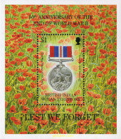 349147 MNH OCEANO INDICO BRITANICO 1995 50 ANIVERSARIO DEL FIN DE LA SEGUNDA GUERRA MUNDIAL - Territoire Britannique De L'Océan Indien