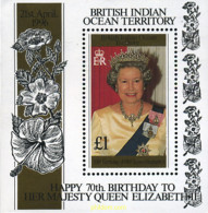 349150 MNH OCEANO INDICO BRITANICO 1996 70 ANIVERSARIO DE ISABEL II - Territoire Britannique De L'Océan Indien