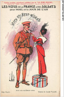 CAR-ABPP10-0814-ILLUSTRATEUR - VALLET - Les Voeux De La  France A Nos Soldats Pour Noel Et Le Jour De L'an - Vallet, L.