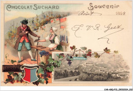 CAR-ABQP13-0875-SUISSE - BILLINZONA - Souvenir - Chocolat Suchard - Publicité - Bellinzone