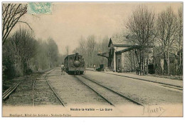 95.NESLES LA VALLEE.n°219.LA GARE.TRAIN.RARE+++ - Nesles-la-Vallée