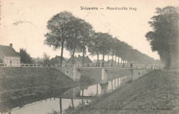 BELGIQUE - Sint Laureins - Moershoofde Brug - Pont - Canal - Campagne - Animé - Carte Postale Ancienne - Sint-Laureins