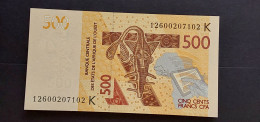 West African  States  500 Francs  2012 - West African States