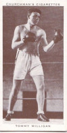 29 TOMMY MILLIGAN, UK - Boxing Personalities 1938 - Churchman Cigarette Card -  3X7CMS - Personnalités De La Boxe - Churchman
