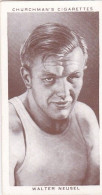 31 WALTER NUESEL, GERMANY - Boxing Personalities 1938 - Churchman Cigarette Card -  3X7CMS - Personnalités De La Boxe - Churchman
