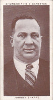 47 JOHNNIE SHARPE,  UK - Boxing Personalities 1938 - Churchman Cigarette Card -  3X7CMS - Personnalités De La Boxe - Churchman
