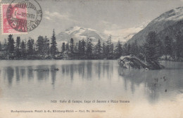 SWITZERLAND-SCHWEIZ-SUISSE-SVIZZERA-GRIGIONI-POSCHIAVO-VALLE DI CAMPO-CARTOLINA  VIAGGIATA NEL 19098-SCANSIONE RETRO - Poschiavo