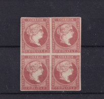 ANTILLES ESPAGNOLES .BLOC DE 4 NEUFS SG  DE  1855 . .  TRES INTERESSANT. BELLE COTE - Autres & Non Classés
