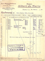 Facture / Rechnung - Kurz-, Mode- & Wollwaren Albert De Marie, Ettelbrück 02/1926 - Luxemburgo