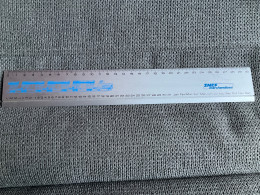 REGLE PUBLICITAIRE Metal  SNCF Marchandises  30 Cm TRIPLE DÉCIMÈTRE - Altri & Non Classificati