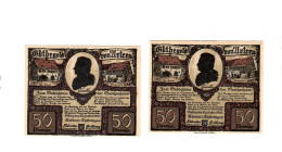 PRECIOSA COLECCION DE BILLETES LOCALES ALEMANIA ENTREGUERRAS 1922 DINERO EMERGENCIA - Collections