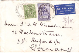 AUSTRALIA1935 AIRMAIL LETTER SENT FROM SYDNEY TO HERFORD - Storia Postale