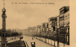 La Coruna , Galicia * Vista General De Los Cantones * La Corogne Espana - La Coruña