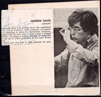 MUSIC PHOTOFRAPHS CONDUCTOR WILLIAM ANDREW DAVIS WITH HIS AUTOGRAPH VF!! - Photographs
