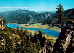 Weissensee Kaernten Blick Von Der Weissen Wand Mit Gailtaler Und Karnische Alpen - Weissensee