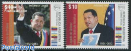 Argentina 2014 UPAEP 2v, Hugo Chavez, Mint NH, History - Various - Politicians - U.P.A.E. - Joint Issues - Ongebruikt