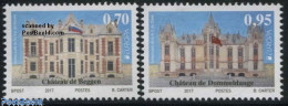 Luxemburg 2017 Europa, Castles 2v (without Countryname, Withdrawn Issue), Mint NH, History - Europa (cept) - Flags - A.. - Neufs