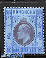 Hong Kong 1903 10c, WM Crown-CA, Stamp Out Of Set, Unused (hinged) - Neufs
