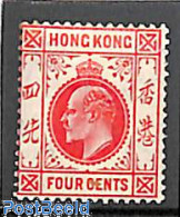 Hong Kong 1907 4c, Stamp Out Of Set, Unused (hinged) - Neufs