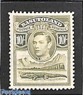 Basutoland 1938 10sh, Stamp Out Of Set, Unused (hinged), Nature - Crocodiles - Other & Unclassified