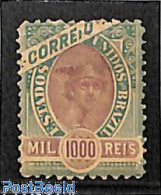 Brazil 1894 1000R, Stamp Out Of Set, Unused (hinged) - Neufs