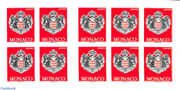 Monaco 2020 Coat Of Arms Foil Booklet With Year 2020, Mint NH, History - Coat Of Arms - Stamp Booklets - Ongebruikt