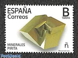 Spain 2022 Minerals, Pyrit 1v, Mint NH, History - Geology - Ongebruikt