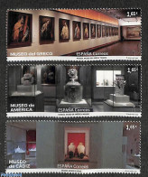 Spain 2022 Museums 3v, Mint NH, Art - Museums - Ongebruikt