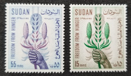 Sudan Freedom From Hunger 1963 Crop Plant Food Hand (stamp) MNH - Sudan (1954-...)
