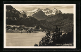 AK Lungern, Panorama Mit Wetterhorngruppe - Lungern