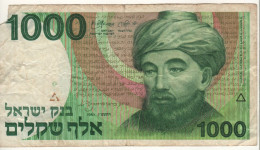 ISRAEL  1'000  Sheqalim    P49b     1983    " Moses Maimonides  + Tiberias At Back" - Israel