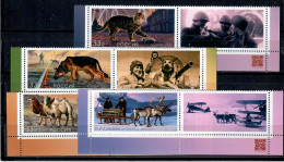 Russia 2025 . Animals In World War II. Fauna. Camels. Cats. Deer. Dogs . 4v. + Label - Ungebraucht