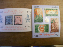EGYPTE Bloc N Yvert 18 De 1966 Centenaire + Bloc De 2002 Annuversaire De 1952 Luxe - Blocks & Sheetlets