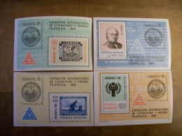 ARGENTINE BLOCS N Yvert 20 A 24  Serie Complete Luxe  Annee 1979 - Blocks & Sheetlets
