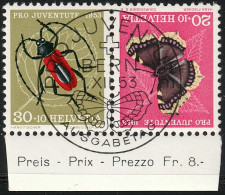 Schweiz Suisse 1953:  Kehrdruck Tête-bêche Zumstein + Michel-N° K 44 Voll-⊙ PRO JUVENTUTE BERN 1.XII.53 (Zu CHF 50.00) - Tête-bêche