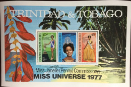 Trinidad & Tobago 1978 Miss Universe Minisheet MNH - Trinité & Tobago (1962-...)