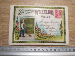 ETATS UNIS USA #FG62097 WHEELING WEST V. GREETINGS BRIDGEPORT HILL CARNET COMPLET 20 VUES - Wheeling