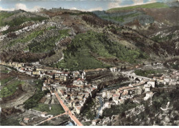 06 L ESCARENE AK#DC063 VUE AERIENNE DE LA VILLE SES ENVIRONS ET BERRE - L'Escarène