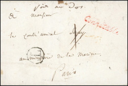 Collection Jean Sénéchal. 11 Juillet 1804. Lettre Frappée De La Griffe Rouge "CONNETABLE", Avec Correspondance Manuscrit - Sin Clasificación