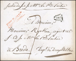 Collection Jean Sénéchal. Vers 1810. MAISON DE LA PRINCESSE PAULINE. Lettre Avec Griffe Rouge "Pesse PAULINE - ADteur GE - Sin Clasificación