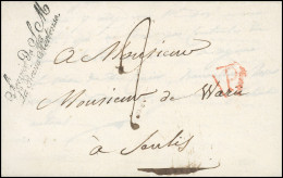 Collection Jean Sénéchal. 14 Octobre 1811. LA REINE HORTENSE. Lettre Frappée De La Griffe Noir "SERVICE DE SA MAJESTE LA - Sin Clasificación