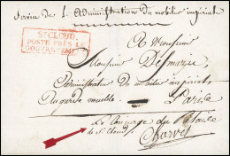 Collection Jean Sénéchal. 1812. PALAIS DE ST-CLOUD. Lettre En Franchise, Avec La Mention Manuscrite "SERVICE DE L'ADMINI - Sin Clasificación